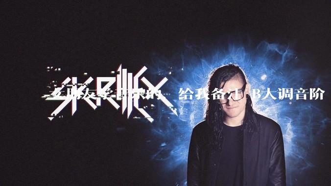 女朋友学音乐的，给我备注 B大调音阶 是什么含义呢？